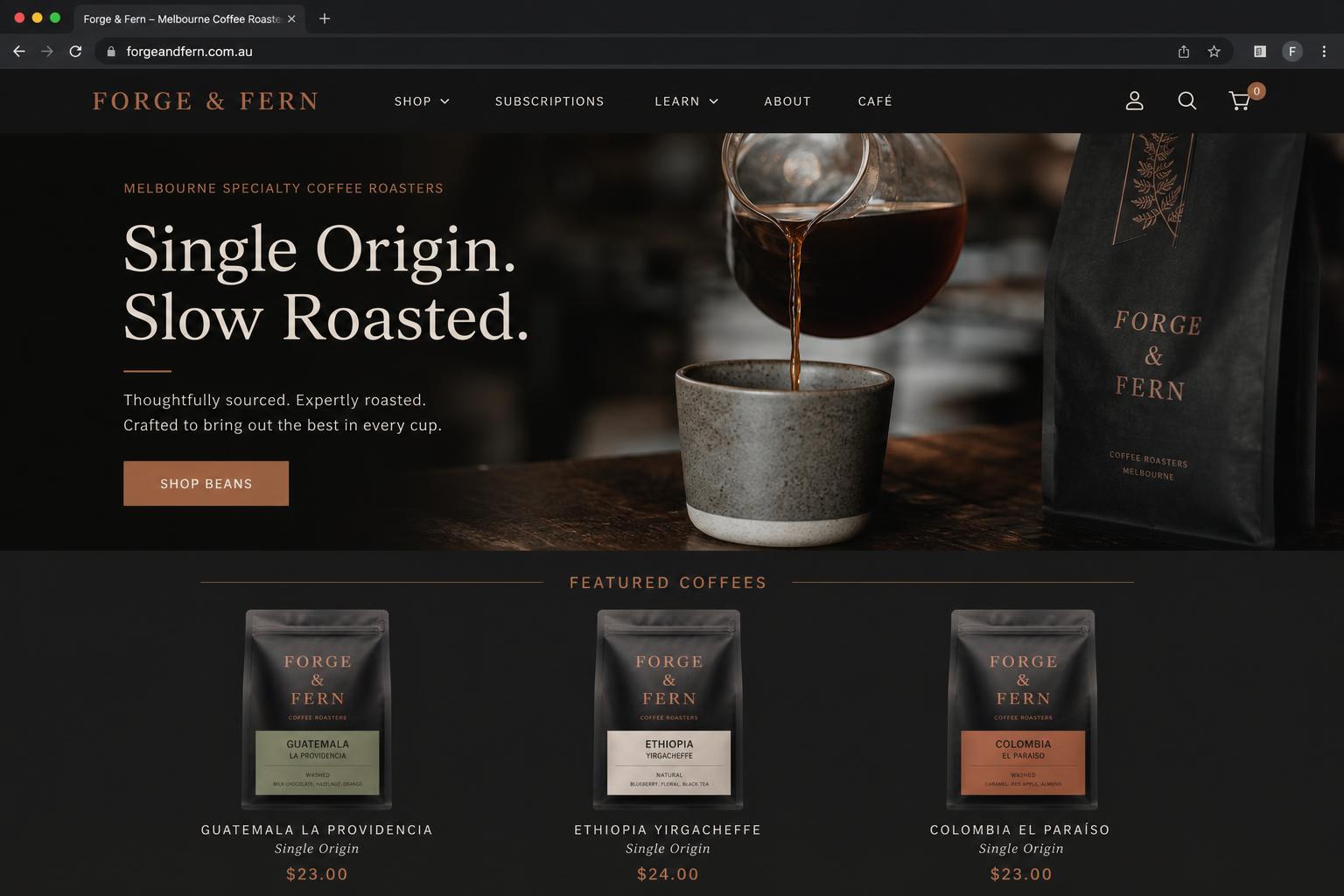 Forge & Fern — Melbourne Coffee Roasters